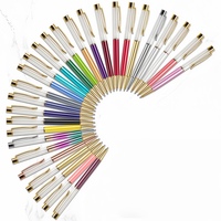 Stylos à bille flottants multicolores en métal, nouveauté promotionnelle, DIY, avec logo personnalisé, écologiques et rechargeables