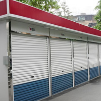 Fabrication de porte à enroulement pour auto-stockage Porte à volet roulant en acier de 0.5mm pour conteneur maritime