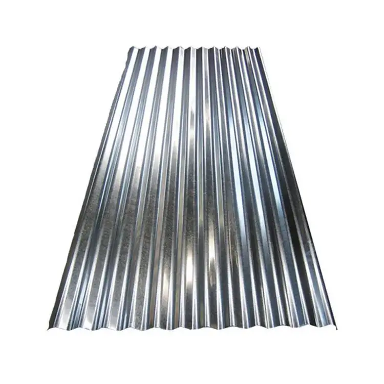 Lámina de acero galvanizado corrugado, 0,2mm, 0,4mm, 0,5mm, 4x8, SGCC, DX51D, azulejo de techo de Metal