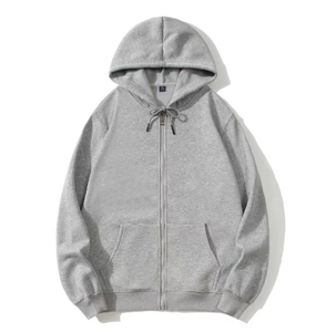 Sweat à capuche unisexe en molleton de coton 500G avec fermeture éclair intégrale, style décontracté, imprimé Hip Pop, design personnalisable pour le dropshipping - Product Image 4