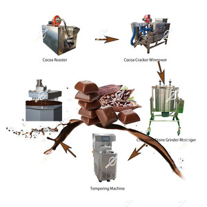 Fabricante tienda uso producción pequeño Mini <span class=keywords><strong>cacao</strong></span> grano de <span class=keywords><strong>cacao</strong></span> a barra de chocolate máquina de procesamiento equipo de línea - Product Image 2