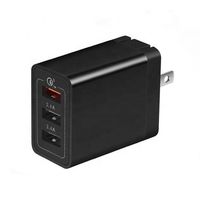 Chargeur mural rapide QC 3.0 30W, station de charge USB 3 ports, remplacement pour Phone 12/11 Pro Max/X et plus encore