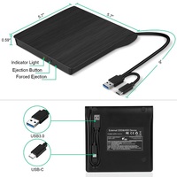USB 3.0 tip-c taşınabilir CD/DVD +-RW Disk sürücüsü harici CD sürücü için dizüstü DVD ROM brülör okuyucu DVD OYNATICI