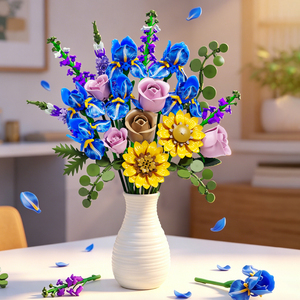 13122 Ensemble de blocs de construction créatifs en forme de bouquet de fleurs, modèle éducatif, jouet de construction à collectionner, cadeaux pour enfants, vente en gros - Product Image 5