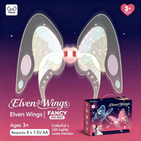 Nouvelle Collection 2026 : Costume de Fête Électrique pour Filles, Robe Thème Fée en Plastique avec Ailes de Papillon LED Musicales, Cadeau