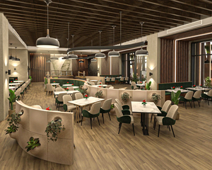 บูธคุณภาพสูงพร้อมไฟ LED สำหรับการออกแบบตกแต่งภายในเฟอร์นิเจอร์ร้านอาหารหรูหราทันสมัยตามสั่ง - Product Image 5