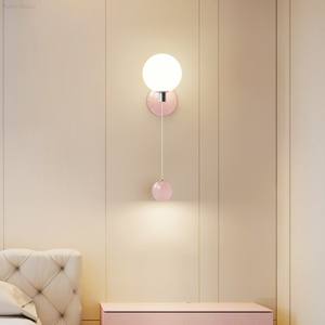 Applique murale LED moderne en fer doré avec capteur de contrôle, intensité variable, spectre complet 3000K-6500K pour chambre et salon - Product Image 4