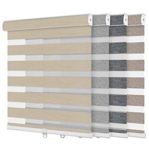 ستائر زيبرا كهربائية ذات طبقتين للنهار والليل، تصميم بسيط وعصري مع تحكم عن بعد ذكي من جوجل للنوافذ - Product Image 2