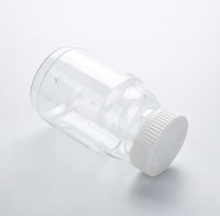 Flacon en plastique PET de qualité alimentaire de 250 ml, vide, pour pilules, vitamines, compléments alimentaires, comprimés, médicaments, avec bouchon de sécurité enfant.