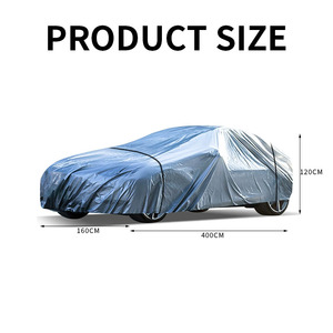 Housse de protection intégrale pour voiture de haute qualité, épaisse, en PEVA, imperméable, protection personnalisée contre les IR et les UV, intérieur/extérieur, PE recyclé, Carclean - Product Image 3
