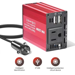 <strong>Inverter</strong> <strong>12V</strong> To 110V Car <strong>Inverter</strong> 150W Power Converter US Plug Car Charger Adapter Car AC Power <strong>Inverters</strong> For Vehicles OEM/ODM - Product Image 5