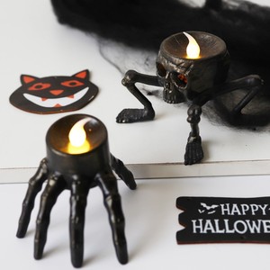 Luces LED de mano de esqueleto para Halloween al por mayor, accesorios de ambiente, luces nocturnas de pie de esqueleto, decoración para el Festival de los Fantasmas, velas decorativas - Product Image 3
