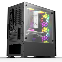 Boitier pour Pc de Gamer, ordinateur en verre trempé, pour les jeux vidéo