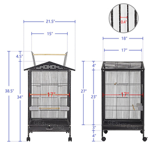 Xl Super Large Grand Ara Double Perroquet <span class=keywords><strong>Cage</strong></span> Fil de Fer dans la Maison Luxe Canari Volière Extérieur <span class=keywords><strong>Cage</strong></span> à Oiseaux Inséparables <span class=keywords><strong>Cage</strong></span> - Product Image 4