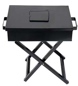 Parrillas de carbón portátiles de calidad comercial para acampar Múltiples tamaños Barbacoa de metal Pincho de cordero Parrilla de barbacoa doblada - Product Image 5