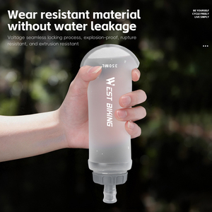 Bouteille d'eau souple WEST BIKING pour sports de plein air, cyclisme, escalade, 350 ml, en plastique alimentaire, accessoires pour <span class=keywords><strong>vélo</strong></span> - Product Image 2