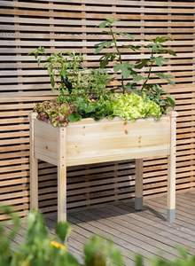 Jardinière surélevée renforcée de grande taille pour légumes, fleurs, herbes, jardin surélevé en <span class=keywords><strong>bois</strong></span> avec pieds - Product Image 2