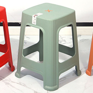 Lu Gongzi Plastic Stool Thickened <b>Stackable</b> Household <b>Chair</b> Adult <b>Dining</b> <b>Chair</b> L-6052 - Product Image 2