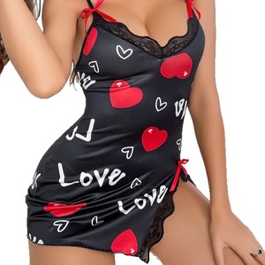 Camisón de satén con estampado de leopardo para mujer, camisola sin mangas, ropa de dormir para el hogar, hotel, ropa de descanso para mujeres jóvenes - Product Image 5