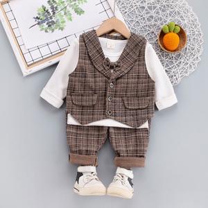 Yoliyolei-Conjunto de <span class=keywords><strong>traje</strong></span> Formal para bebés y niños, <span class=keywords><strong>traje</strong></span> de <span class=keywords><strong>bautizo</strong></span> de boda, esmoquin, color negro, 4 Uds., 2023/ - Product Image 3