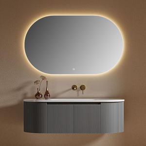 <span class=keywords><strong>Miroir</strong></span> <span class=keywords><strong>de</strong></span> <span class=keywords><strong>salle</strong></span> <span class=keywords><strong>de</strong></span> <span class=keywords><strong>bain</strong></span> LED intelligent à écran tactile moderne <span class=keywords><strong>de</strong></span> luxe 2026, anti-buée, mural, éclairé, pour coiffeuse - Product Image 4