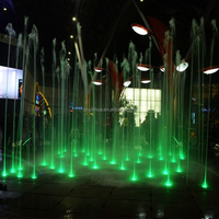 Système de pompe de fontaine à plat durable avec matériau en acier inoxydable 304 et hauteur d'eau réglable pour place publique