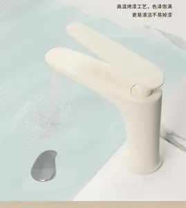 Single Handle Brass Water Bath Shower Mixer Taps Basin Faucet 59 Copper Body Economical Bathroom Faucets
