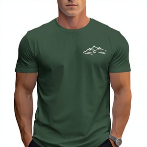 T-shirt en polyester pour homme, léger, respirant, col rond, manches courtes, confortable, coupe classique, mode décontractée - Product Image 1