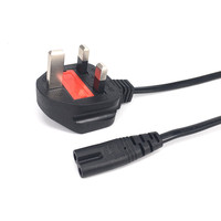 UKCA-Zertifiziertes Britisches Netzkabel 0,75-2,5mm² 3-adrig mit Stecker |   PVC-Kupferdraht 3-25FT |   230V für den Heim- und Bürogebrauch