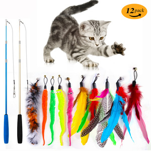 Eco-friendly Faux Fur & Plastic <b>Cat</b> Toy Set <b>Cat</b> Tunnel Teaser Wand <b>Plush</b> Mouse Combination Toys - Product Image 3