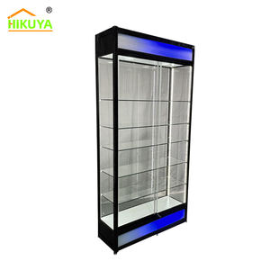 ויטרינת תצוגה מזכוכית בהתאמה אישית של HiKUYA, באורך 1.2 מטר או 1.8 מטר, לחנויות טבק, ויטרינת קיר מזכוכית, ארונות תצוגה. - Product Image 3