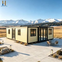 Maison préfabriquée empilable et extensible à deux étages avec connexion boulonnée avancée