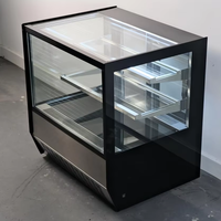 Vitrine Réfrigérée pour Gâteaux à Refroidissement par Air, Présentoir Réfrigéré en Verre pour Pâtisserie, Vitrine à Gâteaux