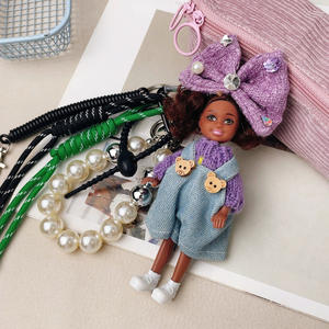 Porte-clés de poupée noire bouclée de qualité supérieure à la vente chaude Cadeau décoratif mignon pour breloque de sac à dos - Product Image 6