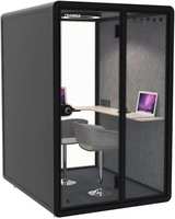 Cabine d'Examen Audiométrique Modulaire en Alliage d'Aluminium de Haute Qualité et Économique, Mobile et Insonorisée pour Supermarché et Bureaux