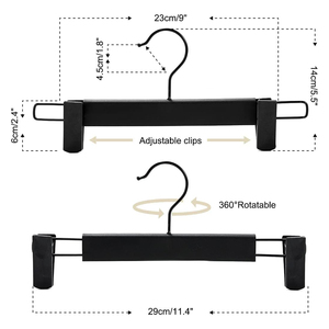 New Boutique Plastic Skirt Pants Hanger Clips Anti-Slip PP Material Modern Design Clothing Organizer <b>Wardrobe</b> Storage - Product Image 2