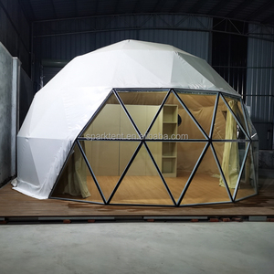 Cúpula <span class=keywords><strong>de</strong></span> hotel <span class=keywords><strong>de</strong></span> lujo Geo Camping PVC Glamping cúpula geodésica casa tienda con ventana <span class=keywords><strong>de</strong></span> cristal - Product Image 4
