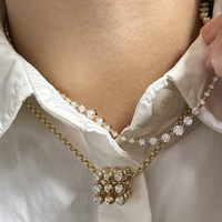 Collar con Colgante de Diamante Cultivado en Laboratorio de Oro de 18K, Certificado IGI, Estilo Minimalista, Joyería Fina para Hombres y Mujeres, Uso Diario y para Fiestas, 10x10x10mm