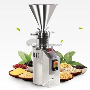 Competitive price stainless steel blueberry jam Shaft grinding tahini colloid mill milk peanut butter making machine