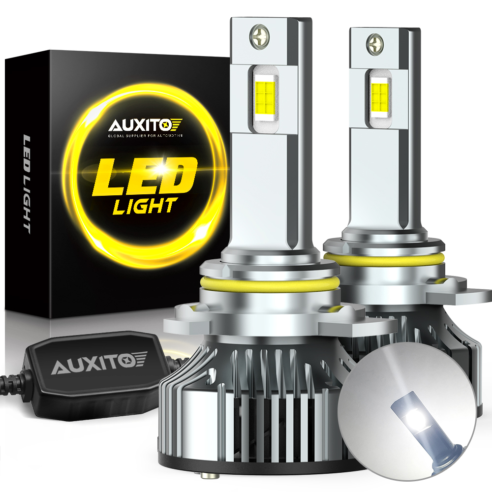 auxito LED headlight replacement bulk conversion kit csp chips led car lights 9012 6000k