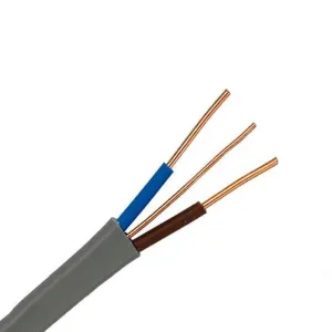 6242Y Solid Copper House Wiring Flat Twin +Earth Pure Copper 2.5MM Electric Wire Cable Flat PVC Insulation