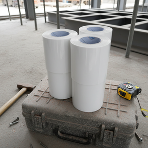 Ruban adhésif thermorétractable en caoutchouc imperméable 4/<span class=keywords><strong>6</strong></span> pouces, en polyéthylène blanc, autocollant de réparation adhésif simple face, résistant aux UV 18 <span class=keywords><strong>mois</strong></span> - Product Image 1