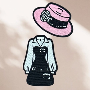 Vente en gros de patchs brodés personnalisés écologiques à motifs floraux pour vêtements, accessoires, chapeaux, jeans - Product Image 6