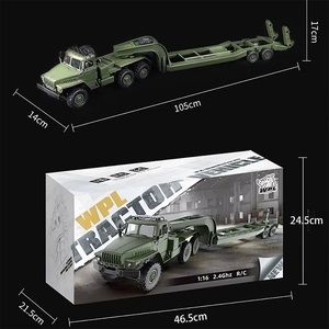 Camión de Batalla RC Simulado a Escala 1/16 6*6 con Remolque, Control Remoto, para Niños y Niñas, <span class=keywords><strong>WPL</strong></span> <span class=keywords><strong>B36</strong></span>- - Product Image 6