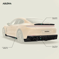 Aulena carbone sec séparateur avant capot jupes latérales diffuseur arrière capot avant aileron arrière pour Porsche Panamera
