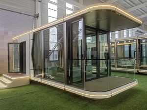 Cgch E5 không gian viên nang <span class=keywords><strong>container</strong></span> tùy chỉnh 6 + 12 + 6mm kính hai lớp kính di động Ngôi nhà nhỏ cabin khách sạn Apple cabin <span class=keywords><strong>container</strong></span> - Product Image 2
