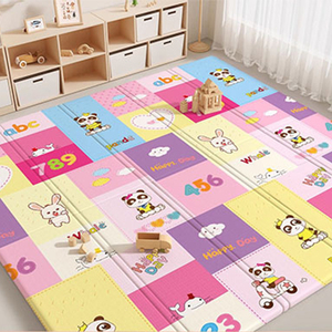 Tapis d'activités pliable et facile à transporter pour bébé avec des motifs décoratifs pour l'exploration quotidienne au sol et des jeux intérieurs sécurisés - Product Image 2