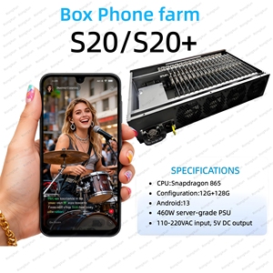 Real 20 Phone Box Farm Android Unified Control Phone Farm Box USB OTG Ethernet Click Box Phone Farm System Dock Station F721 S8 - Product Image 4