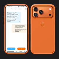 Étui de téléphone intelligent HK88 Android avec traduction vocale en temps réel, enregistrement et IA pour iPhone 13/14/15/16/17 Pro Max/17 Air