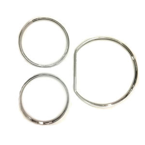 Ensemble de bagues de jauge de tableau de bord de style chromé pour Mercedes Benz W210 2000-2002 classe E/W202 2000-2002 classe C - Product Image 1